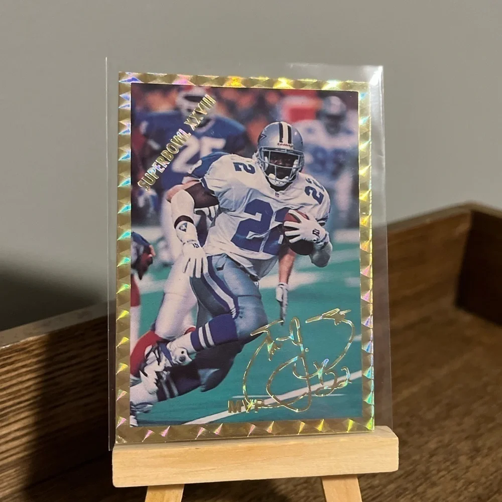 🏈🏈 𝅺Emmett Smith Rare 1994 Promotional Photo/Card 1/5000